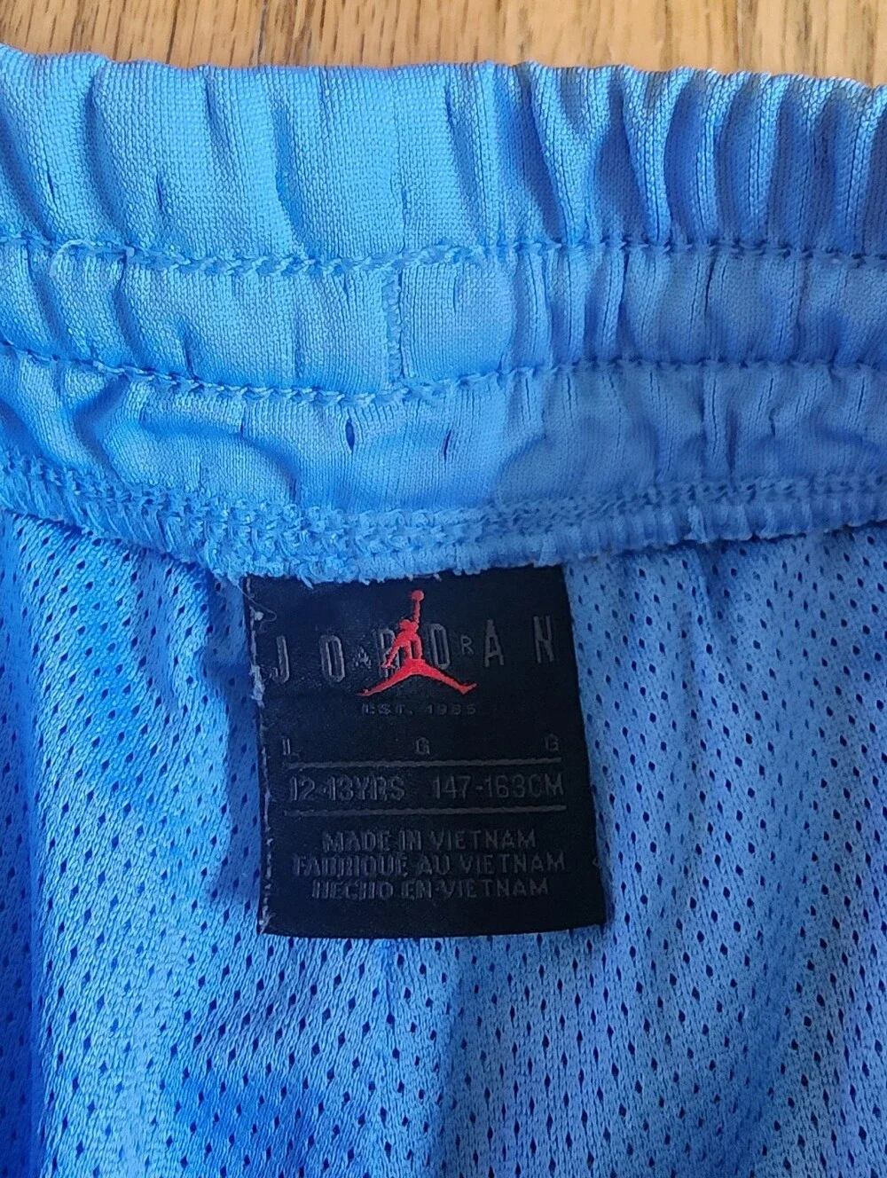 Air Jordan Boy's Blue Activewear Athletic Shorts 12-13